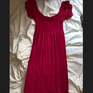 Magenta t-shirt dress